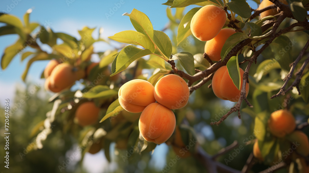 Apricot on a branch