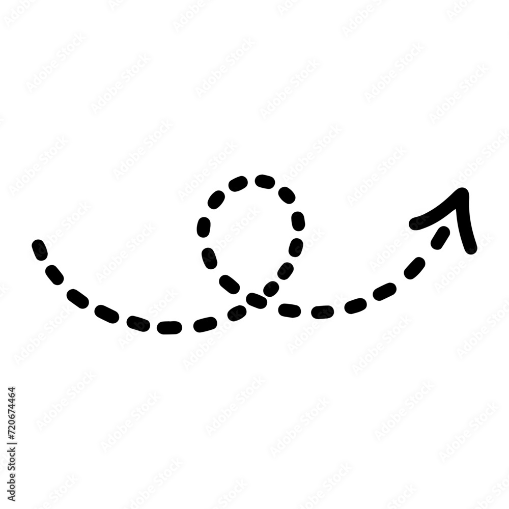 Line dotted arrow. Line dotted arrow.