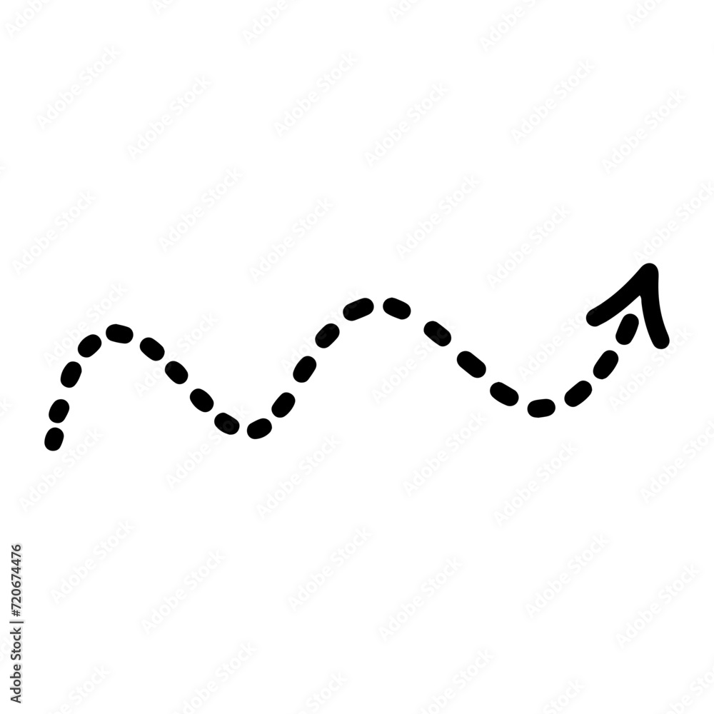 Line dotted arrow. Line dotted arrow.