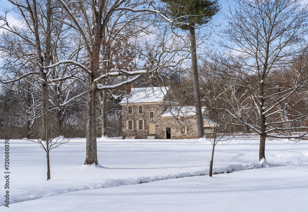 George Washington's Headquarters ii winter in Valley Forge, Pennsylvania 