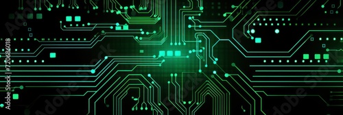 Computer technology vector illustration with jadeite circuit board background