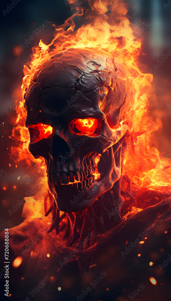 Skeleton Zombie Fire Skeleton Zombie Fire