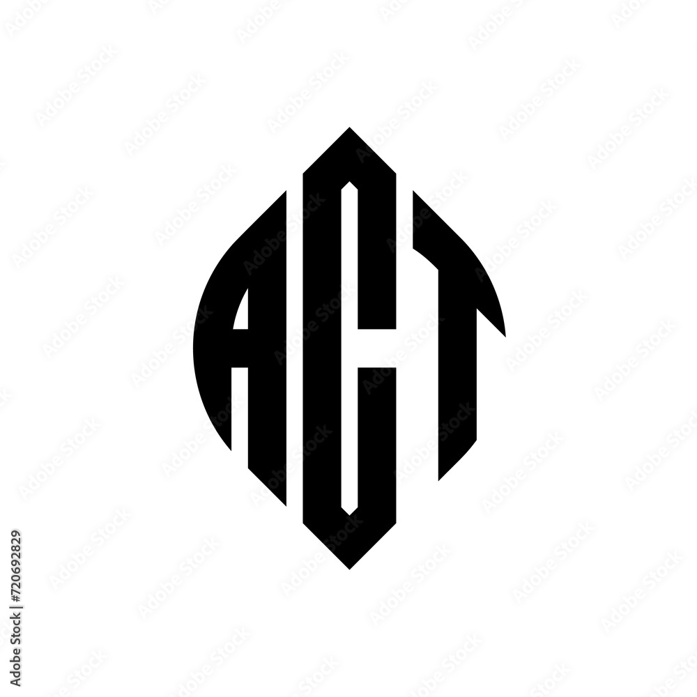 ACT circle letter logo design with circle and ellipse shape. ACT ellipse letters with typographic style. The three initials form a circle logo. ACT Circle Emblem Abstract Monogram Letter Mark Vector. ACT circle letter logo design with circle and ellipse shape. ACT ellipse letters with typographic style. The three initials form a circle logo. ACT Circle Emblem Abstract Monogram Letter Mark Vector.