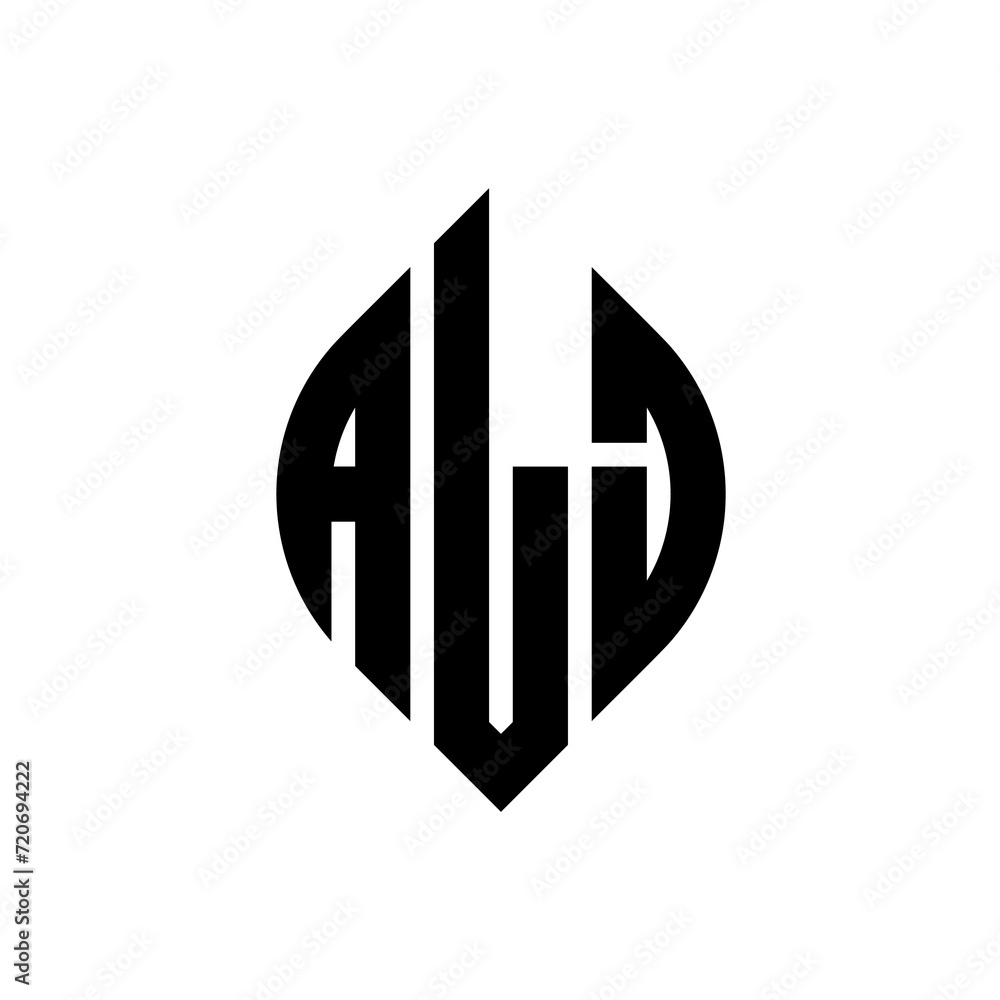 ALJ circle letter logo design with circle and ellipse shape. ALJ ellipse letters with typographic style. The three initials form a circle logo. ALJ Circle Emblem Abstract Monogram Letter Mark Vector. ALJ circle letter logo design with circle and ellipse shape. ALJ ellipse letters with typographic style. The three initials form a circle logo. ALJ Circle Emblem Abstract Monogram Letter Mark Vector.