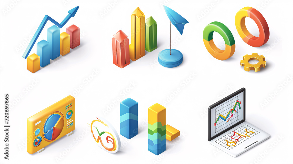 set of icons with numbers
