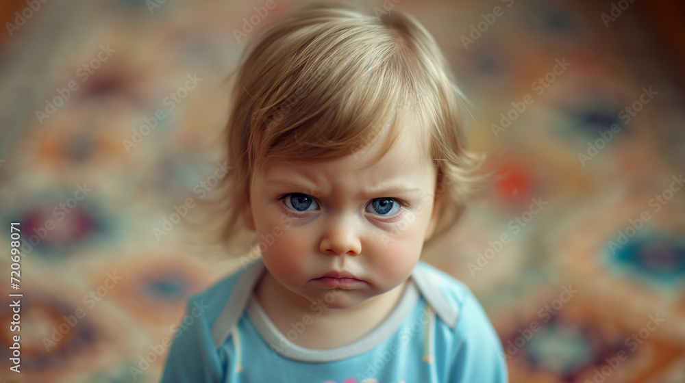 Little Girl With a Angry Expression Little Girl With a Angry Expression