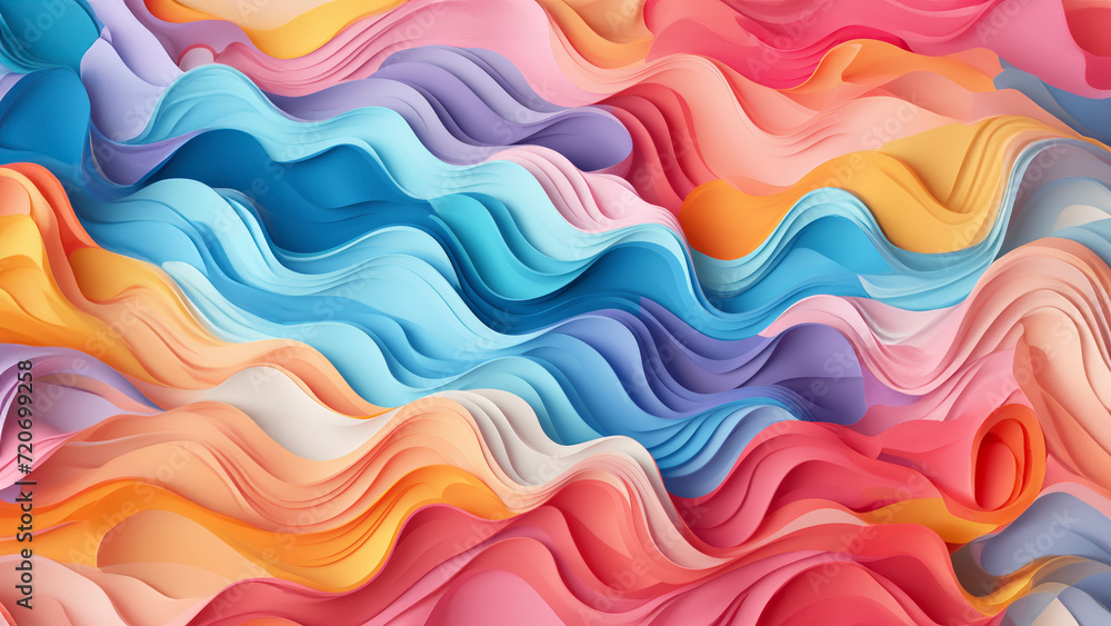 3d rendering of abstract colorful background with smooth wavy lines 3d rendering of abstract colorful background with smooth wavy lines