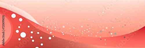 Coral abstract core background with dots, rhombuses, and circles