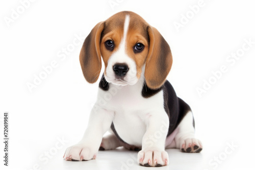 beagle puppy close-up. dog, pet. isolated white background.