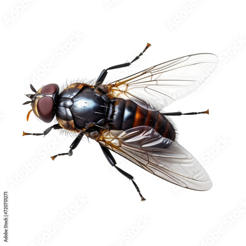 Fly on transparent background