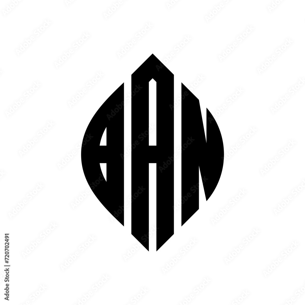 BAN circle letter logo design with circle and ellipse shape. BAN ellipse letters with typographic style. The three initials form a circle logo. BAN Circle Emblem Abstract Monogram Letter Mark Vector. BAN circle letter logo design with circle and ellipse shape. BAN ellipse letters with typographic style. The three initials form a circle logo. BAN Circle Emblem Abstract Monogram Letter Mark Vector.