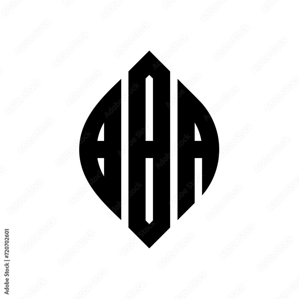 BBA circle letter logo design with circle and ellipse shape. BBA ellipse letters with typographic style. The three initials form a circle logo. BBA Circle Emblem Abstract Monogram Letter Mark Vector. BBA circle letter logo design with circle and ellipse shape. BBA ellipse letters with typographic style. The three initials form a circle logo. BBA Circle Emblem Abstract Monogram Letter Mark Vector.