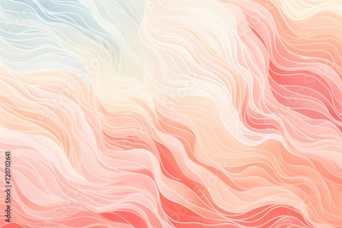 Coral seamless pattern of blurring lines in different pastel colour