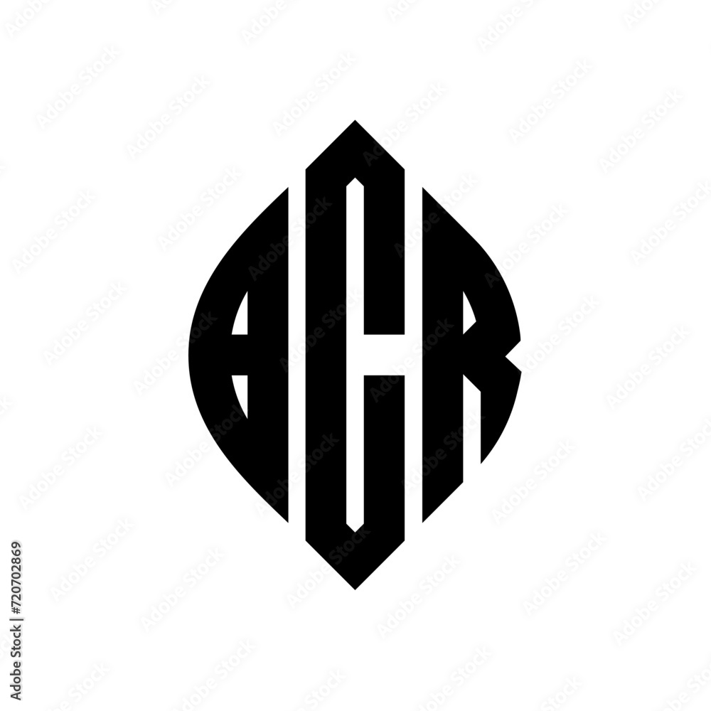 BCR circle letter logo design with circle and ellipse shape. BCR ellipse letters with typographic style. The three initials form a circle logo. BCR Circle Emblem Abstract Monogram Letter Mark Vector. BCR circle letter logo design with circle and ellipse shape. BCR ellipse letters with typographic style. The three initials form a circle logo. BCR Circle Emblem Abstract Monogram Letter Mark Vector.