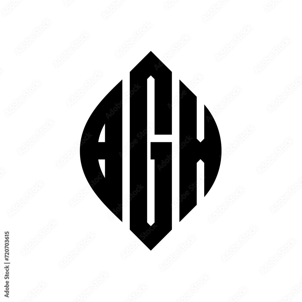 BGX circle letter logo design with circle and ellipse shape. BGX ellipse letters with typographic style. The three initials form a circle logo. BGX Circle Emblem Abstract Monogram Letter Mark Vector. BGX circle letter logo design with circle and ellipse shape. BGX ellipse letters with typographic style. The three initials form a circle logo. BGX Circle Emblem Abstract Monogram Letter Mark Vector.
