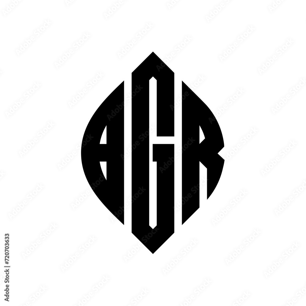 BGR circle letter logo design with circle and ellipse shape. BGR ellipse letters with typographic style. The three initials form a circle logo. BGR Circle Emblem Abstract Monogram Letter Mark Vector. BGR circle letter logo design with circle and ellipse shape. BGR ellipse letters with typographic style. The three initials form a circle logo. BGR Circle Emblem Abstract Monogram Letter Mark Vector.