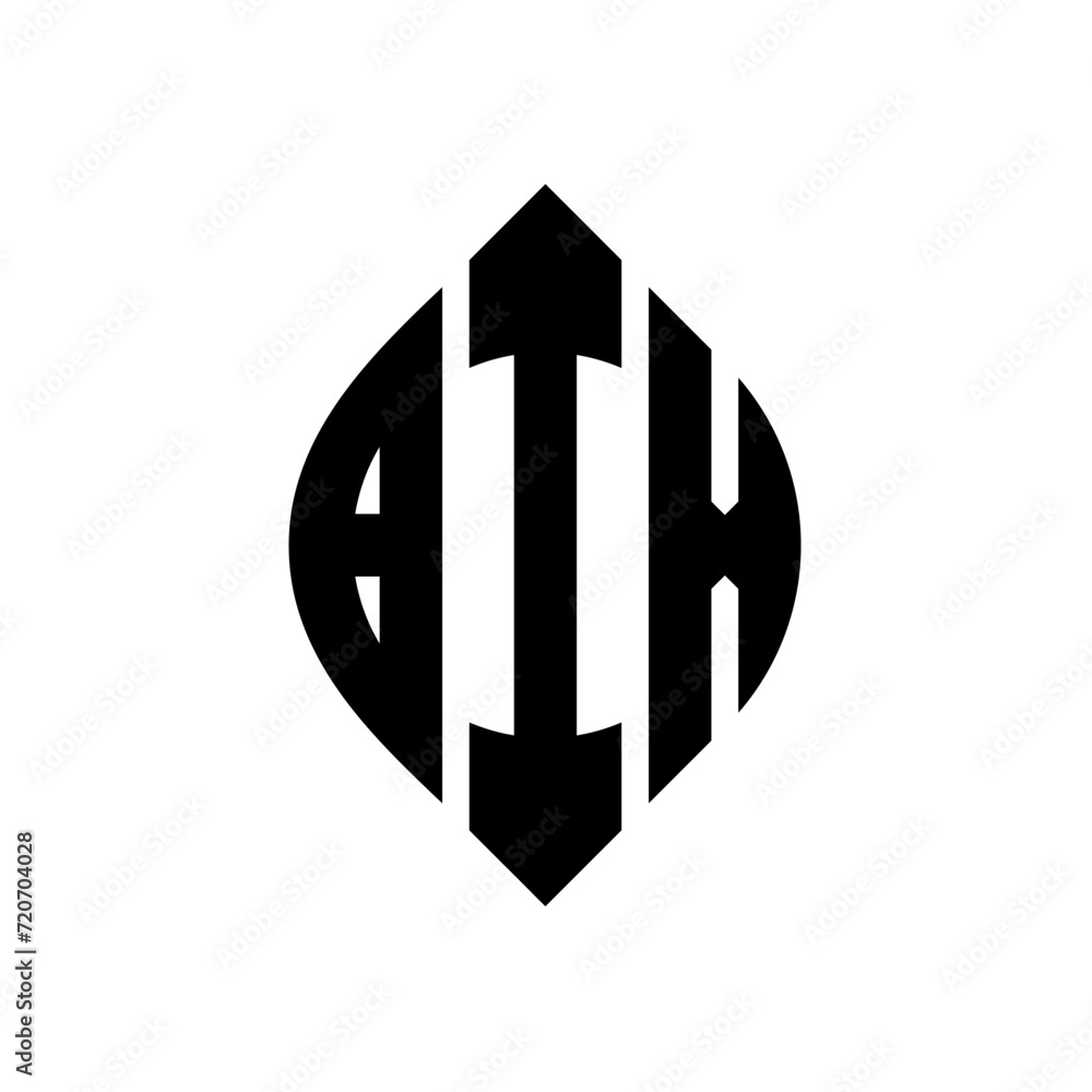 BIX circle letter logo design with circle and ellipse shape. BIX ellipse letters with typographic style. The three initials form a circle logo. BIX Circle Emblem Abstract Monogram Letter Mark Vector. BIX circle letter logo design with circle and ellipse shape. BIX ellipse letters with typographic style. The three initials form a circle logo. BIX Circle Emblem Abstract Monogram Letter Mark Vector.