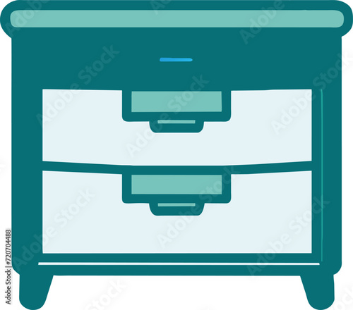 desk organizer drawers icon of desk organizer drawers for storage, icon