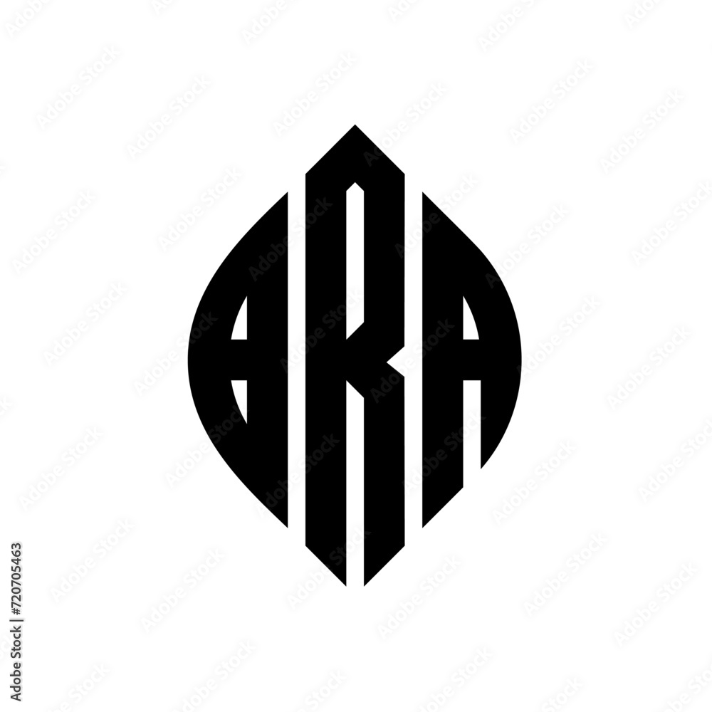 BRA circle letter logo design with circle and ellipse shape. BRA ellipse letters with typographic style. The three initials form a circle logo. BRA Circle Emblem Abstract Monogram Letter Mark Vector. BRA circle letter logo design with circle and ellipse shape. BRA ellipse letters with typographic style. The three initials form a circle logo. BRA Circle Emblem Abstract Monogram Letter Mark Vector.