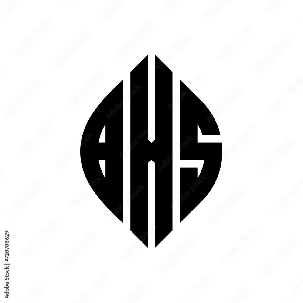 BXS circle letter logo design with circle and ellipse shape. BXS ellipse letters with typographic style. The three initials form a circle logo. BXS Circle Emblem Abstract Monogram Letter Mark Vector. BXS circle letter logo design with circle and ellipse shape. BXS ellipse letters with typographic style. The three initials form a circle logo. BXS Circle Emblem Abstract Monogram Letter Mark Vector.