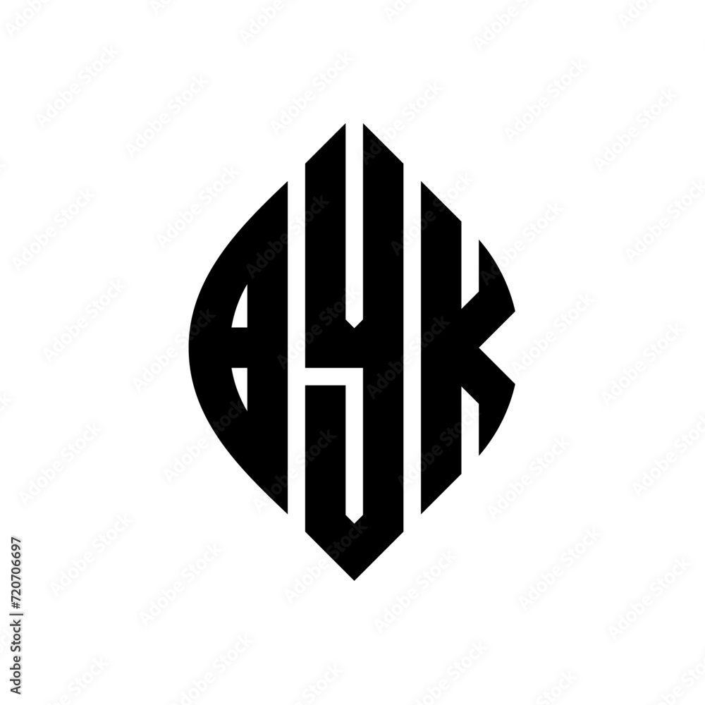 BYK circle letter logo design with circle and ellipse shape. BYK ellipse letters with typographic style. The three initials form a circle logo. BYK Circle Emblem Abstract Monogram Letter Mark Vector. BYK circle letter logo design with circle and ellipse shape. BYK ellipse letters with typographic style. The three initials form a circle logo. BYK Circle Emblem Abstract Monogram Letter Mark Vector.