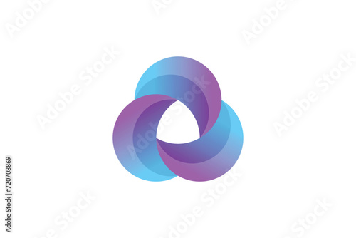 global logo design with gradient logo concept