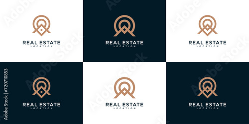 Home location logo design collection