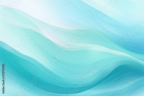Cyan seamless pattern of blurring lines in different pastel colours, watercolor style