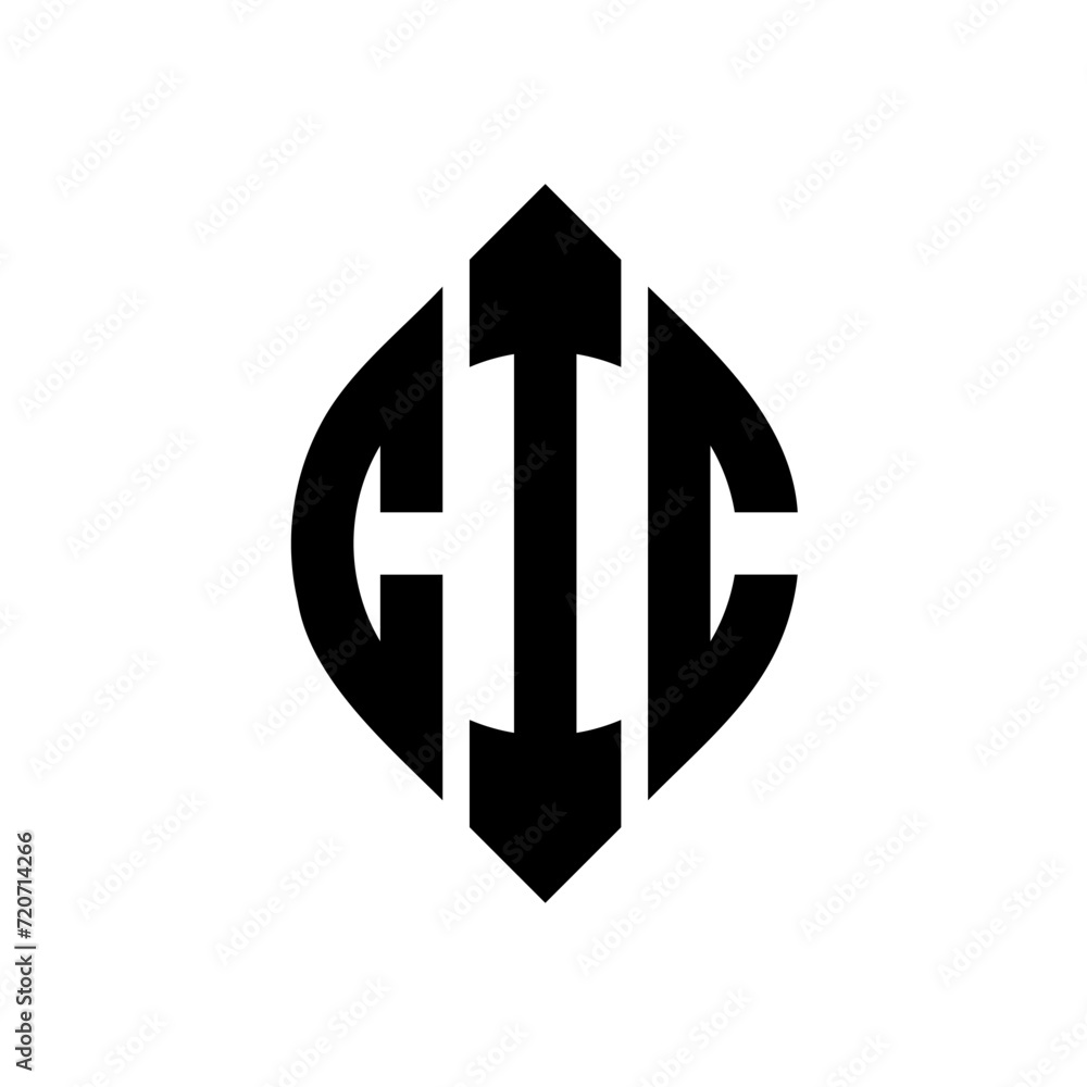 CIC circle letter logo design with circle and ellipse shape. CIC ellipse letters with typographic style. The three initials form a circle logo. CIC Circle Emblem Abstract Monogram Letter Mark Vector. CIC circle letter logo design with circle and ellipse shape. CIC ellipse letters with typographic style. The three initials form a circle logo. CIC Circle Emblem Abstract Monogram Letter Mark Vector.