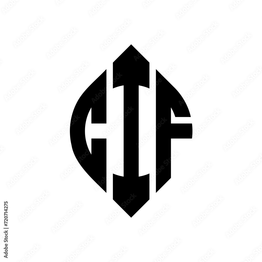 CIF circle letter logo design with circle and ellipse shape. CIF ellipse letters with typographic style. The three initials form a circle logo. CIF Circle Emblem Abstract Monogram Letter Mark Vector. CIF circle letter logo design with circle and ellipse shape. CIF ellipse letters with typographic style. The three initials form a circle logo. CIF Circle Emblem Abstract Monogram Letter Mark Vector.