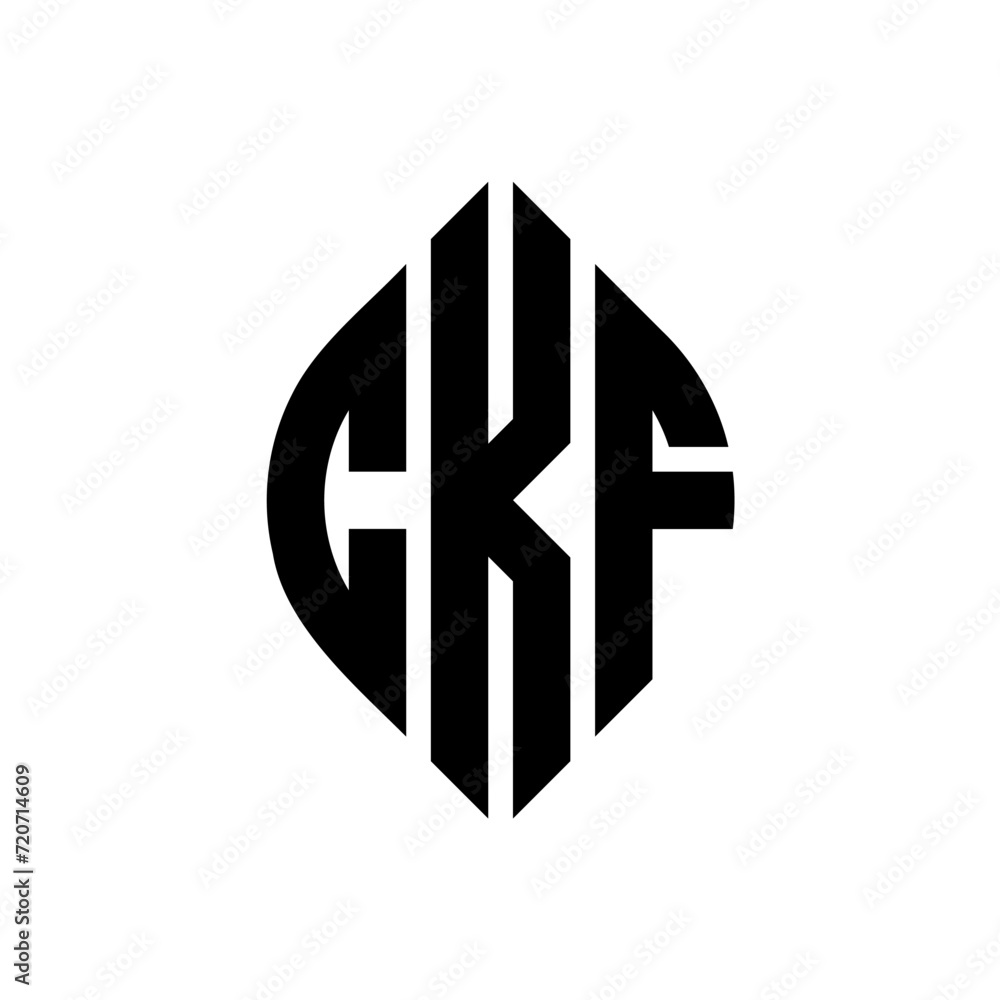 CKF circle letter logo design with circle and ellipse shape. CKF ellipse letters with typographic style. The three initials form a circle logo. CKF Circle Emblem Abstract Monogram Letter Mark Vector. CKF circle letter logo design with circle and ellipse shape. CKF ellipse letters with typographic style. The three initials form a circle logo. CKF Circle Emblem Abstract Monogram Letter Mark Vector.