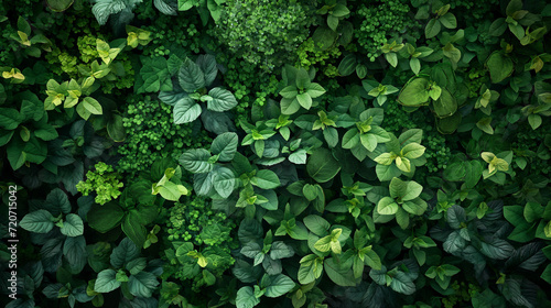 Serenade of Nature: A Mesmerizing Close-up of Vibrant Verdant Foliage