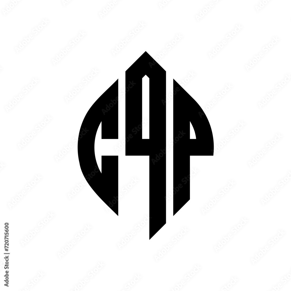 CQP circle letter logo design with circle and ellipse shape. CQP ellipse letters with typographic style. The three initials form a circle logo. CQP Circle Emblem Abstract Monogram Letter Mark Vector. CQP circle letter logo design with circle and ellipse shape. CQP ellipse letters with typographic style. The three initials form a circle logo. CQP Circle Emblem Abstract Monogram Letter Mark Vector.