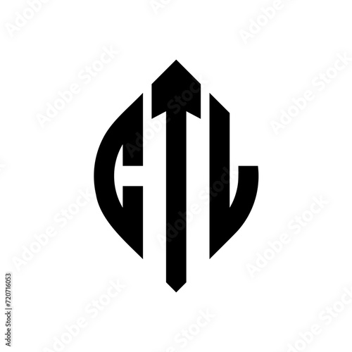 Free Download CTL circle letter logo design with circle and ellipse shape. CTL ellipse letters with typographic style. The three initials form a circle logo. CTL Circle Emblem Abstract Monogram Letter Mark Vector. - GFXLoad