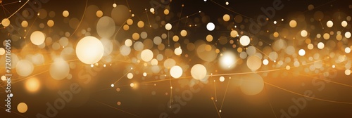 Gold abstract core background with dots, rhombuses and circles