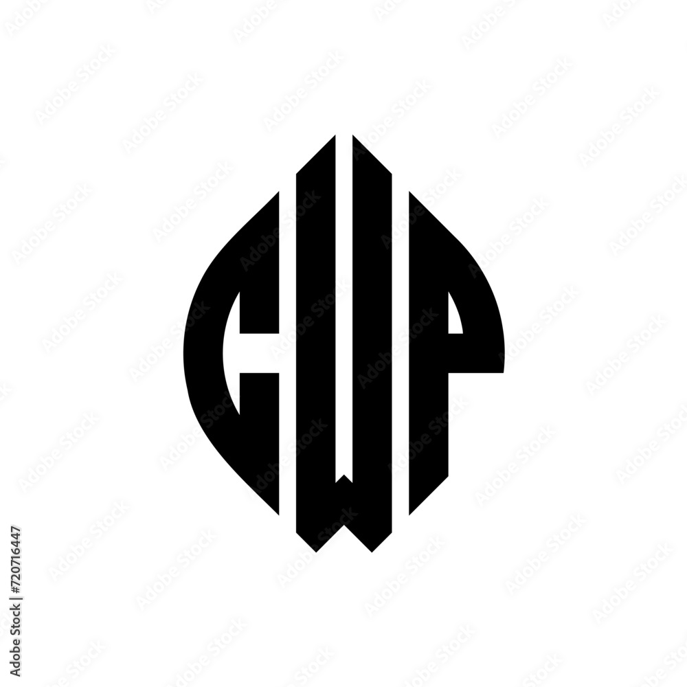 CWP circle letter logo design with circle and ellipse shape. CWP ellipse letters with typographic style. The three initials form a circle logo. CWP Circle Emblem Abstract Monogram Letter Mark Vector. CWP circle letter logo design with circle and ellipse shape. CWP ellipse letters with typographic style. The three initials form a circle logo. CWP Circle Emblem Abstract Monogram Letter Mark Vector.