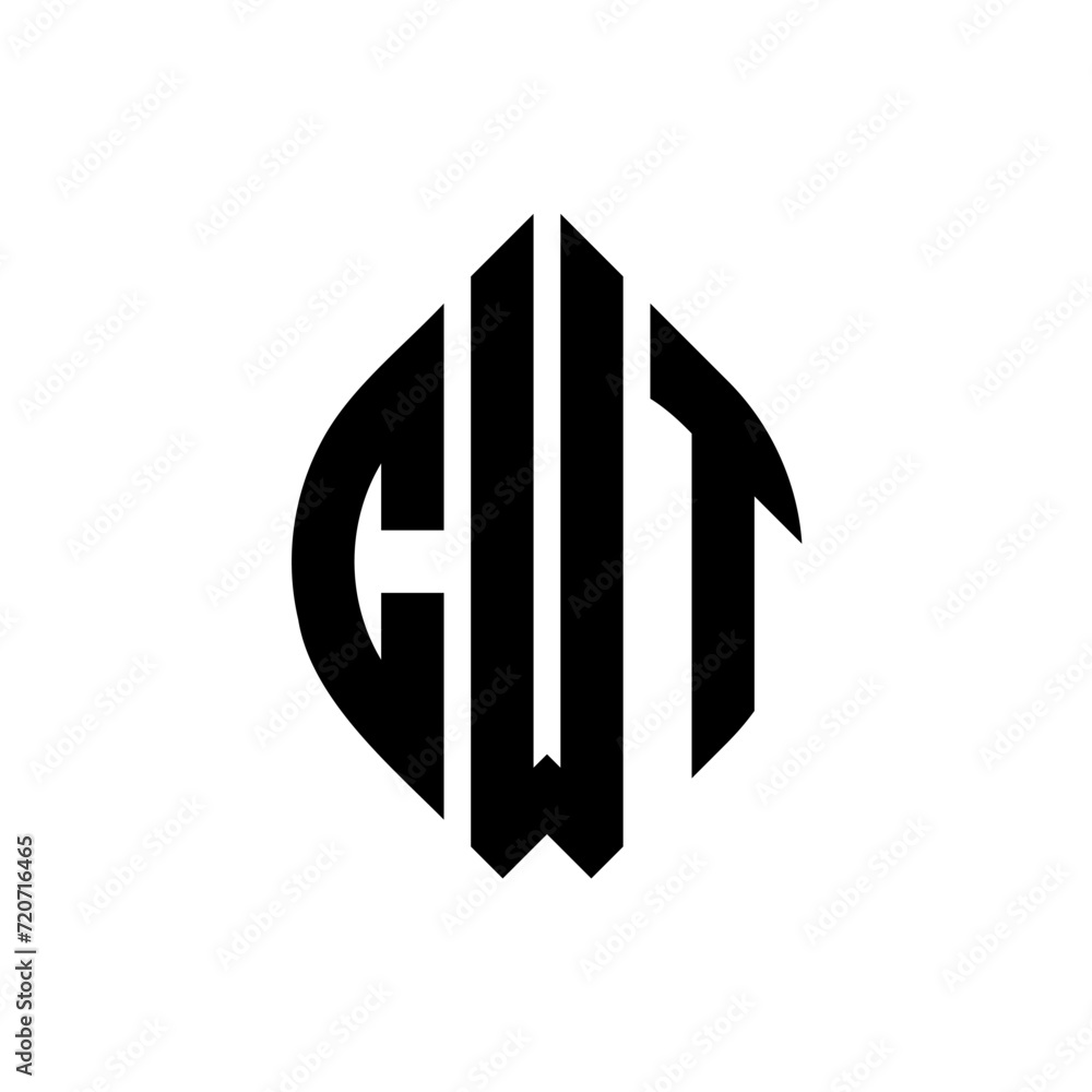 CWT circle letter logo design with circle and ellipse shape. CWT ellipse letters with typographic style. The three initials form a circle logo. CWT Circle Emblem Abstract Monogram Letter Mark Vector. CWT circle letter logo design with circle and ellipse shape. CWT ellipse letters with typographic style. The three initials form a circle logo. CWT Circle Emblem Abstract Monogram Letter Mark Vector.