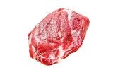 Raw brisket beef cut  Isolated, Transparent background. 