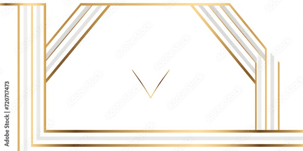 Gold simple clean geometric frame 