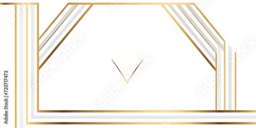 Gold simple clean geometric frame 