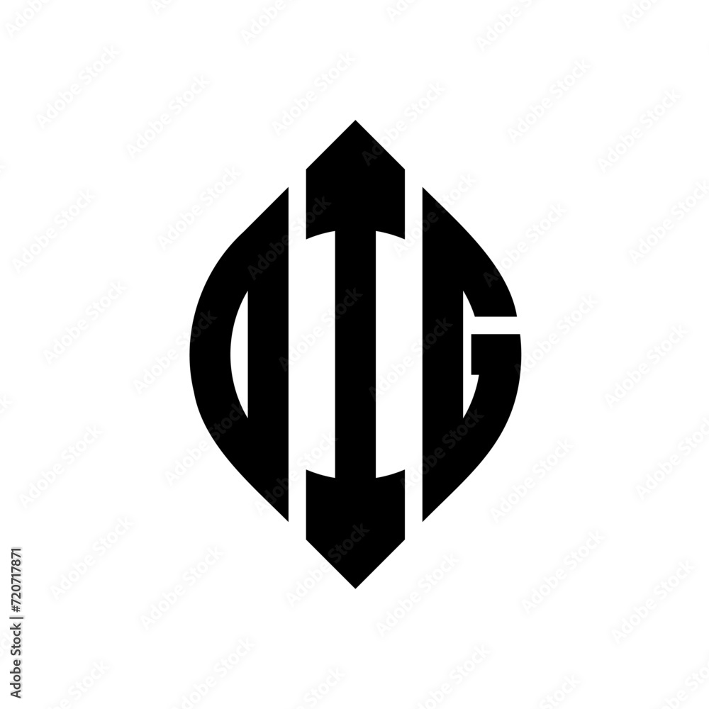 DIG circle letter logo design with circle and ellipse shape. DIG ellipse letters with typographic style. The three initials form a circle logo. DIG circle emblem abstract monogram letter mark vector. DIG circle letter logo design with circle and ellipse shape. DIG ellipse letters with typographic style. The three initials form a circle logo. DIG circle emblem abstract monogram letter mark vector.