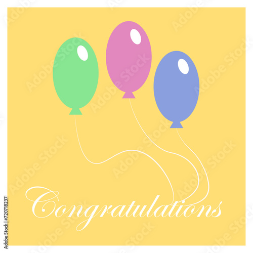 Congratulations, balloon, celebration