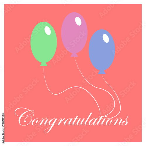 Congratulations, balloon, celebration