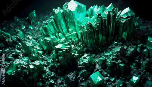 Green Malachite rocks background 
