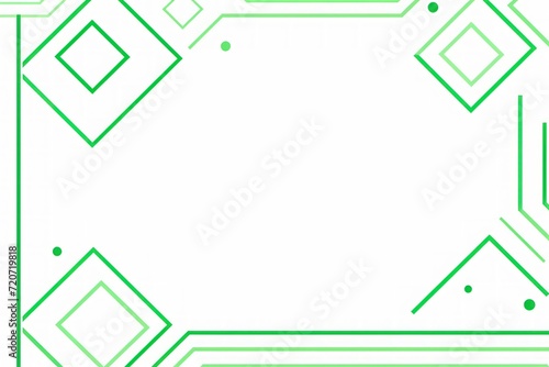 Green simple clean geometric frame