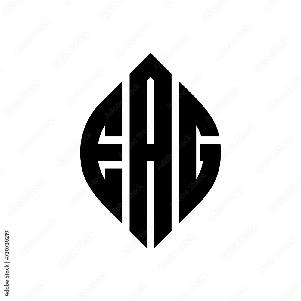 EAG circle letter logo design with circle and ellipse shape. EAG ellipse letters with typographic style. The three initials form a circle logo. EAG Circle Emblem Abstract Monogram Letter Mark Vector. EAG circle letter logo design with circle and ellipse shape. EAG ellipse letters with typographic style. The three initials form a circle logo. EAG Circle Emblem Abstract Monogram Letter Mark Vector.