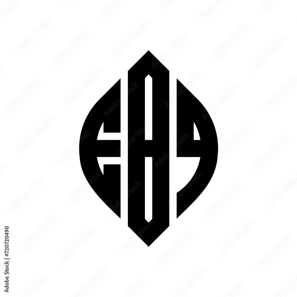 EBQ circle letter logo design with circle and ellipse shape. EBQ ellipse letters with typographic style. The three initials form a circle logo. EBQ Circle Emblem Abstract Monogram Letter Mark Vector. EBQ circle letter logo design with circle and ellipse shape. EBQ ellipse letters with typographic style. The three initials form a circle logo. EBQ Circle Emblem Abstract Monogram Letter Mark Vector.