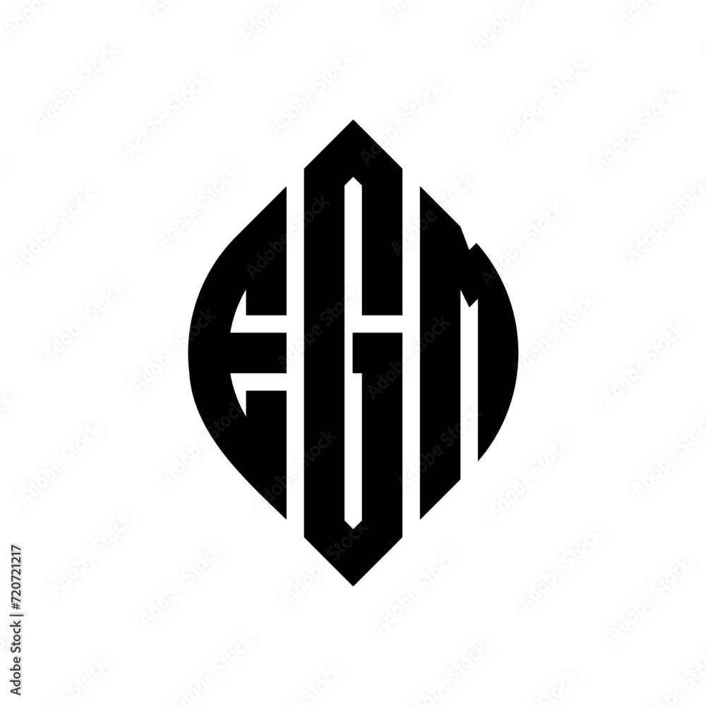 vecteur-stock-egm-circle-letter-logo-design-with-circle-and-ellipse