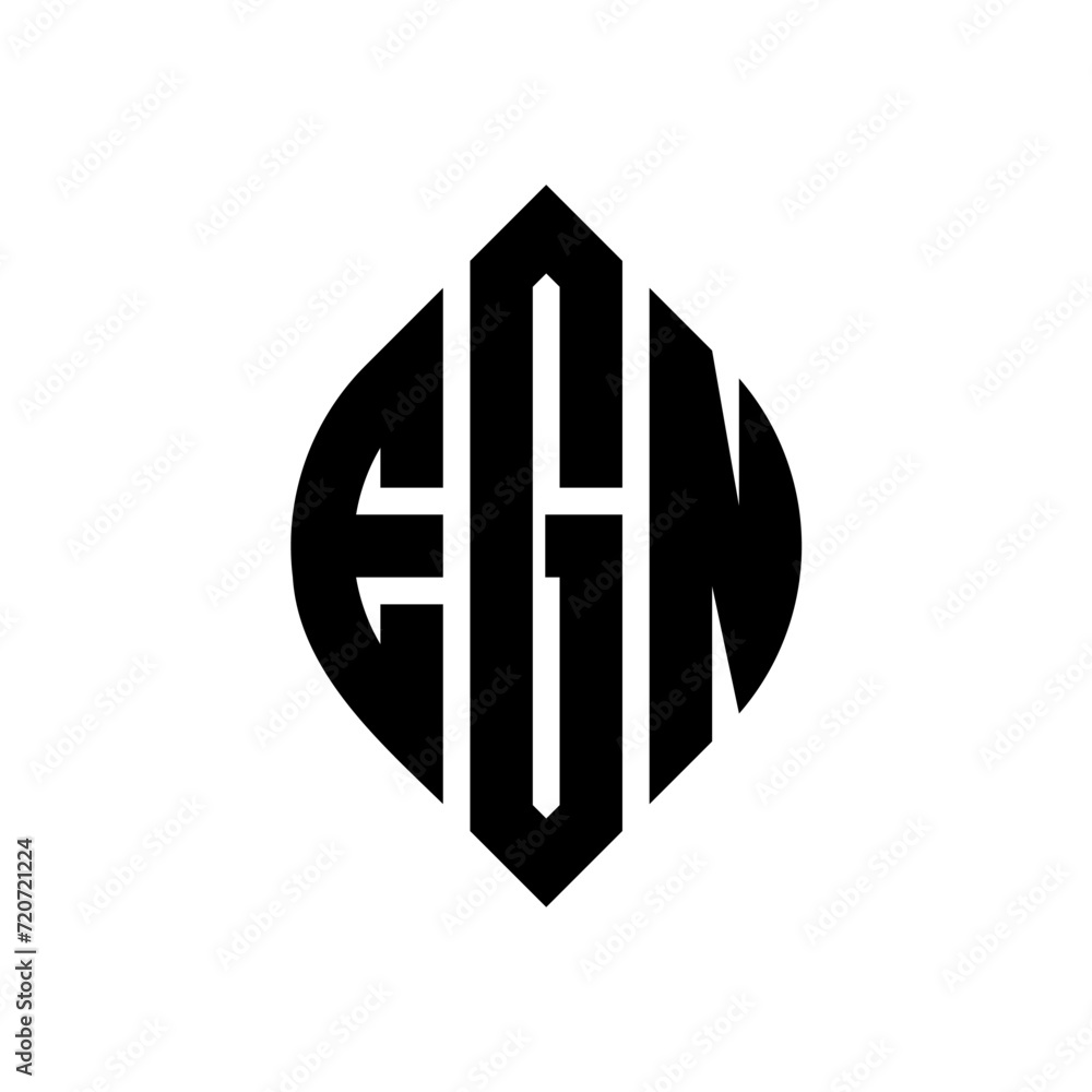 EGN circle letter logo design with circle and ellipse shape. EGN ellipse letters with typographic style. The three initials form a circle logo. EGN Circle Emblem Abstract Monogram Letter Mark Vector. EGN circle letter logo design with circle and ellipse shape. EGN ellipse letters with typographic style. The three initials form a circle logo. EGN Circle Emblem Abstract Monogram Letter Mark Vector.