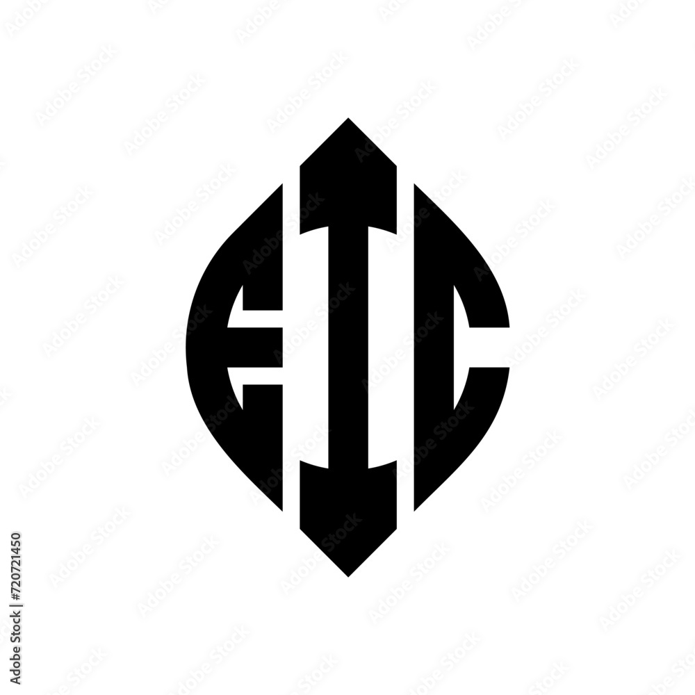EIC circle letter logo design with circle and ellipse shape. EIC ellipse letters with typographic style. The three initials form a circle logo. EIC Circle Emblem Abstract Monogram Letter Mark Vector. EIC circle letter logo design with circle and ellipse shape. EIC ellipse letters with typographic style. The three initials form a circle logo. EIC Circle Emblem Abstract Monogram Letter Mark Vector.